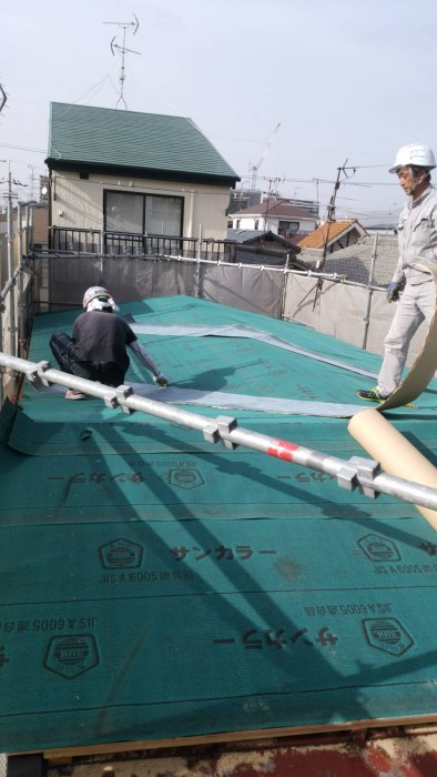 八尾市T様邸の屋根改修工事施工途中4